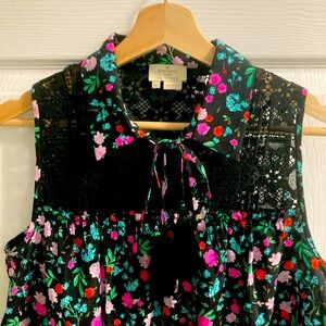 Kate Spade Lace flower sleeveless shirt